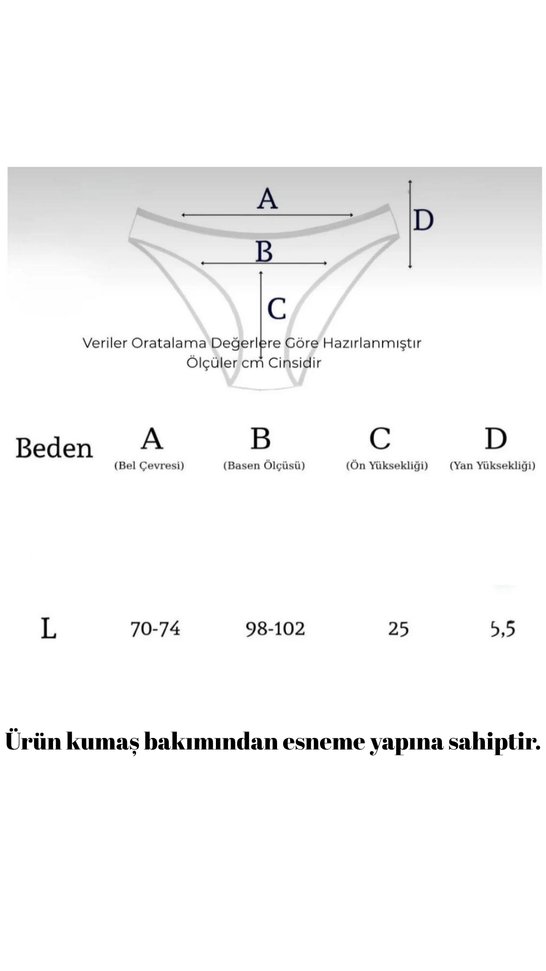 UN REAL 5’li Kadın Bambu Kumaş Yüksek Bel Külot Seti