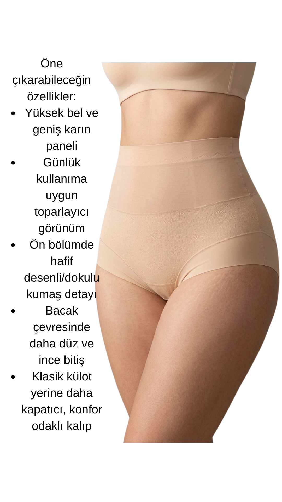 Un Real 3’lü Kadın Yüksek Bel Korse Etkili Sıkılaştırıcı Şekillendirici Külot Seti