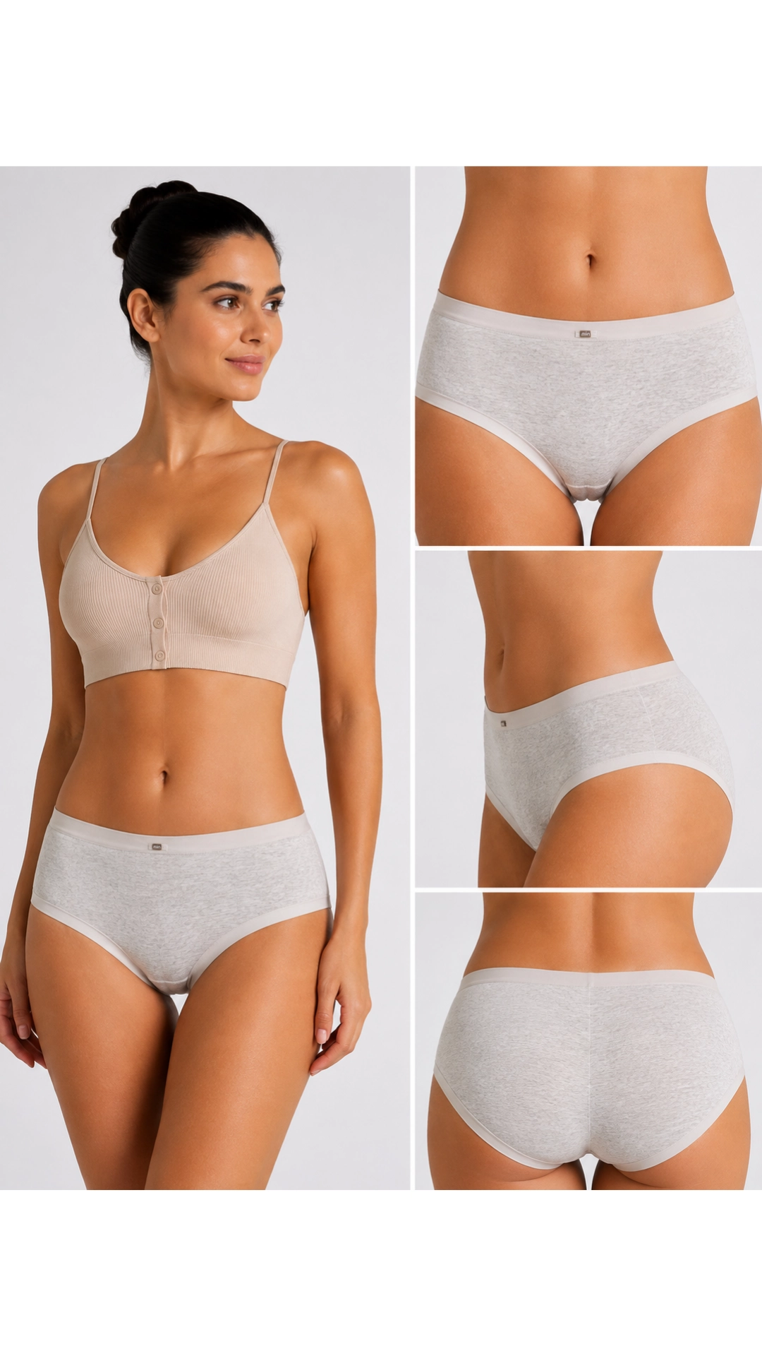 UN REAL 5’li Kadın Lazer Kesim Dikişsiz Bikini Külot - İz Yapmaz Esnek Günlük Külot Seti
