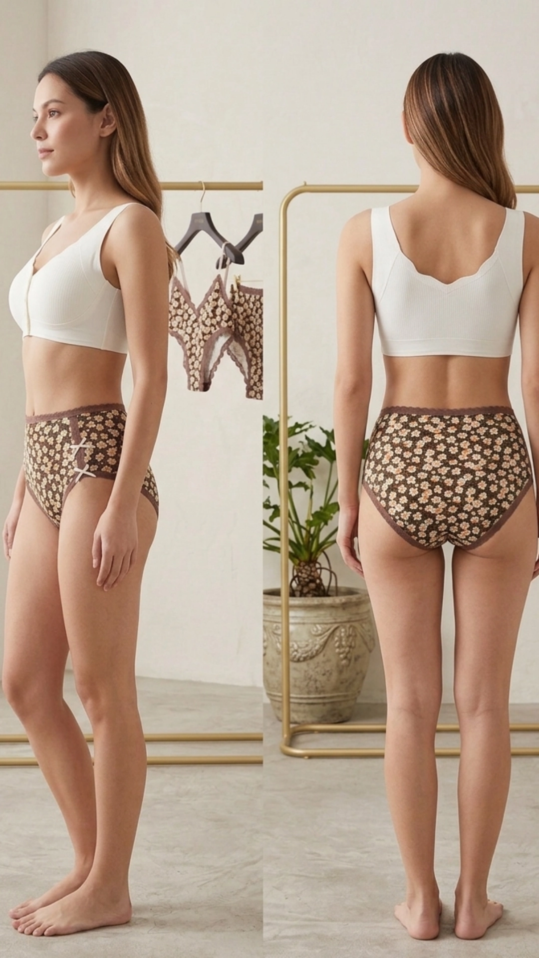 Un Real Underwear 9313 Kadın Desenli Külot 1 Pakette 5 Adet