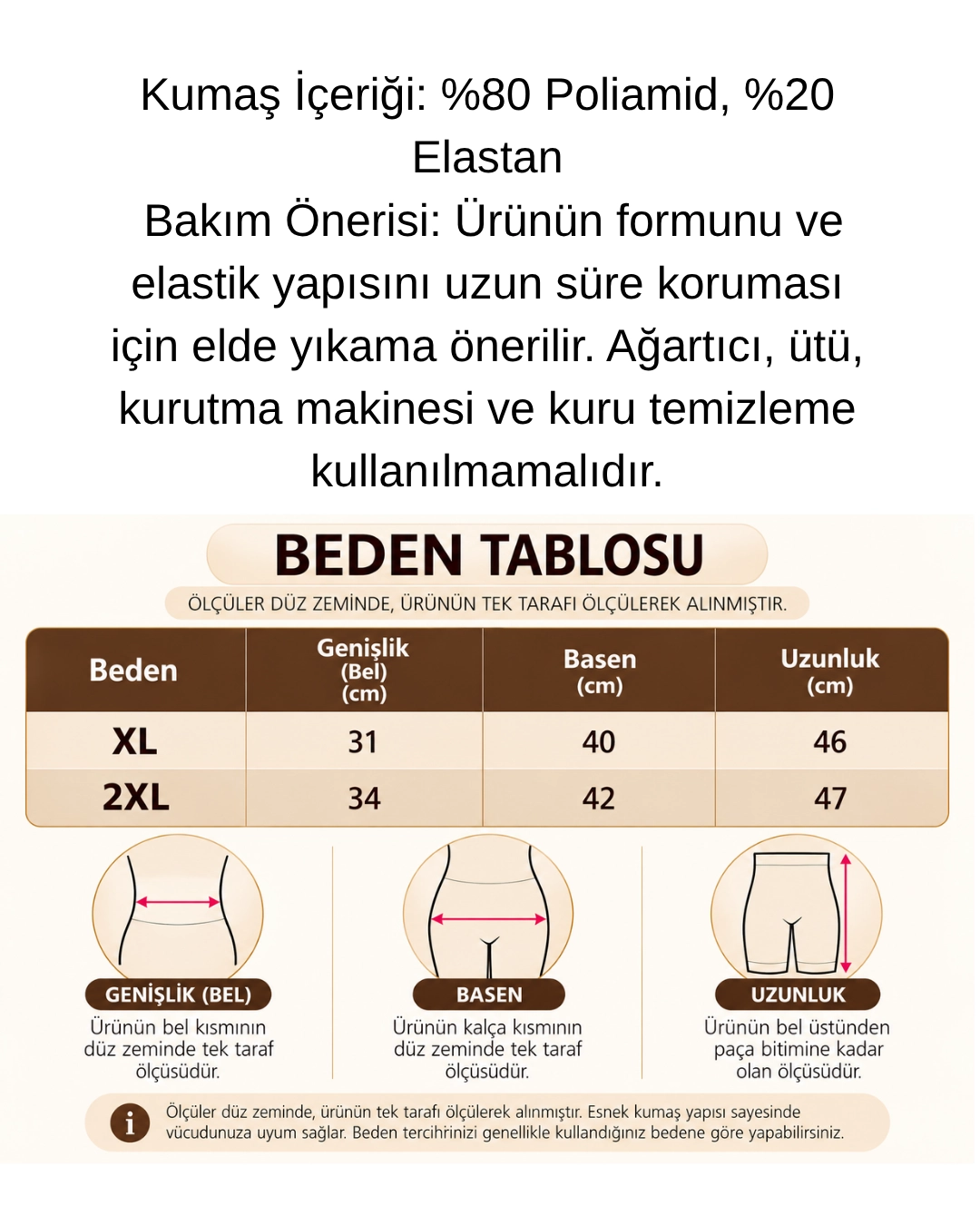 UN REAL Kadın Yüksek Bel Uzun Paçalı Toparlayıcı Korse Şort 3 Kademeli Agraflı