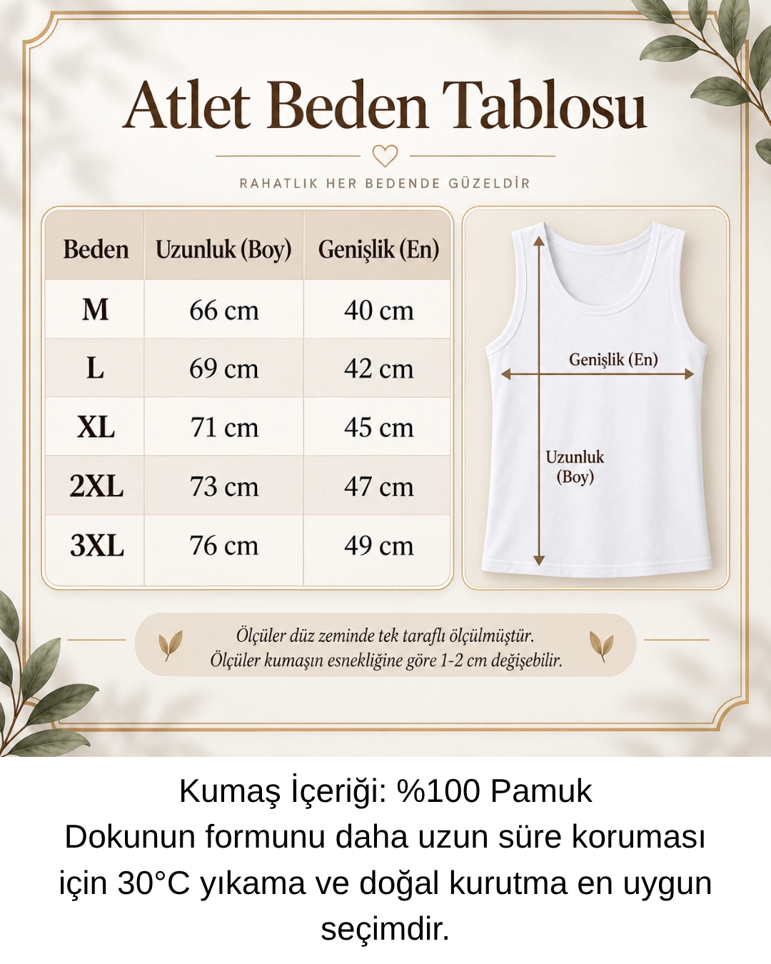 UN REAL Özten Kadın Geniş Askılı Ribana %100 Pamuk Atlet 3’lü Paket