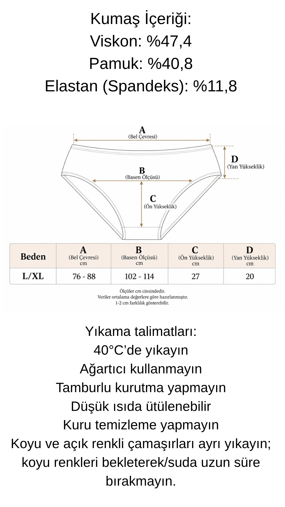 UN REAL 3’lü Kadın Düşük Bel Korseli Külot Seti