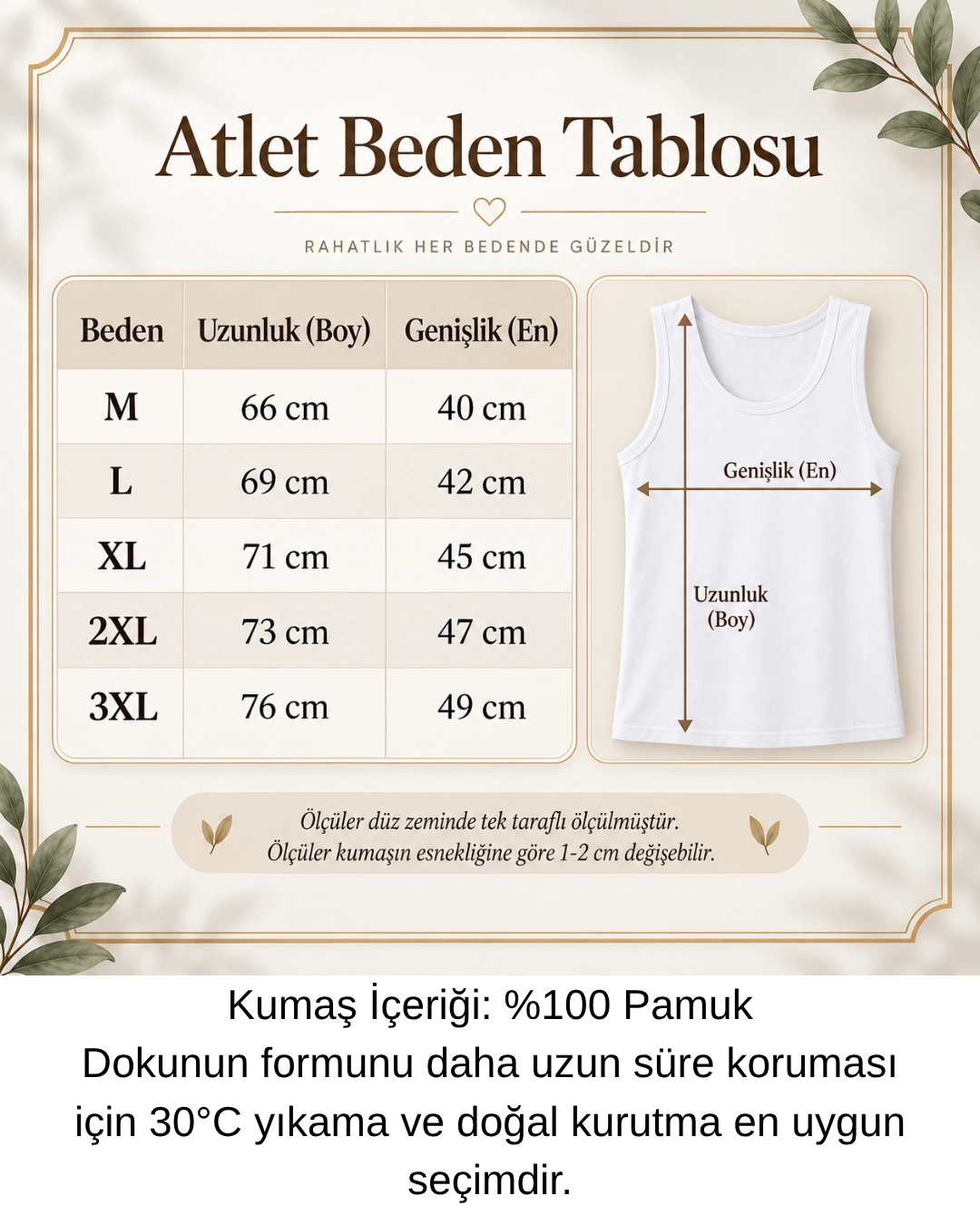 UN REAL Özten Kadın Geniş Askılı Ribana %100 Pamuk Atlet 3’lü Paket