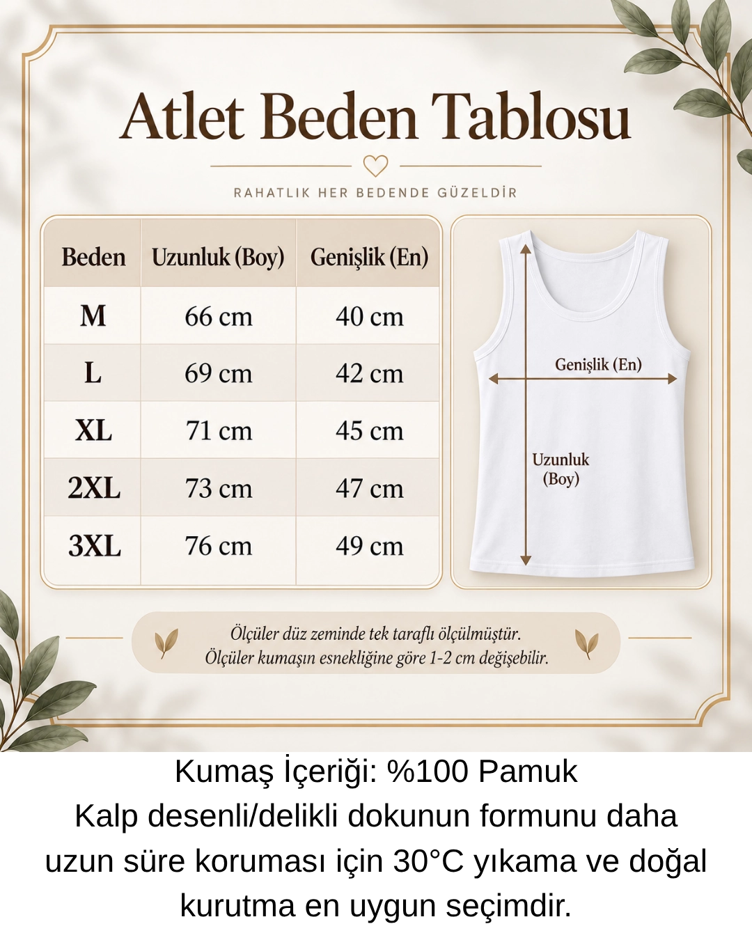UN REAL Özten Kadın Geniş Askılı Ribana %100 Pamuk Atlet 3’lü Paket