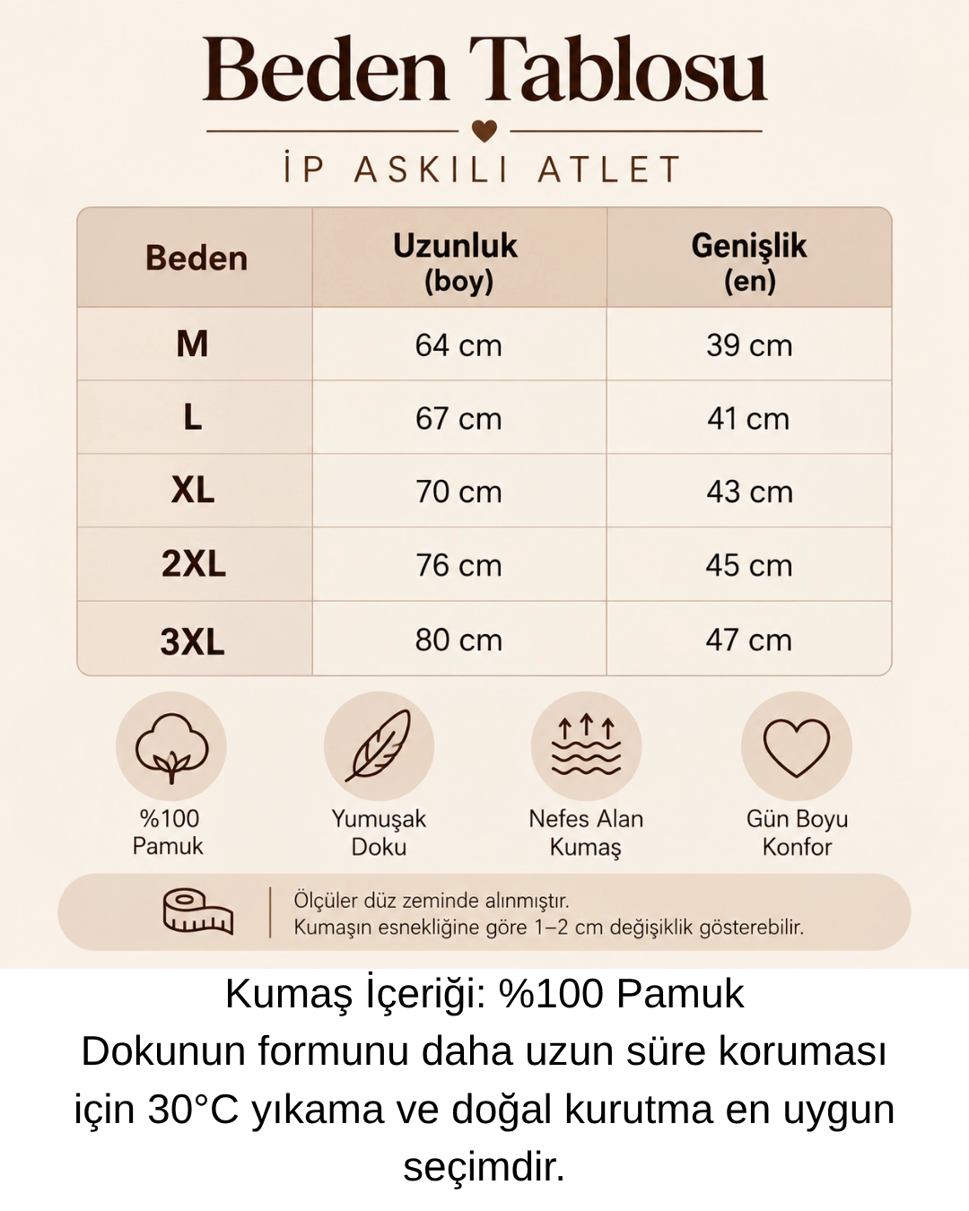 UN REAL Özten Kadın İp Askılı Ribana %100 Pamuk Atlet 3’lü Paket