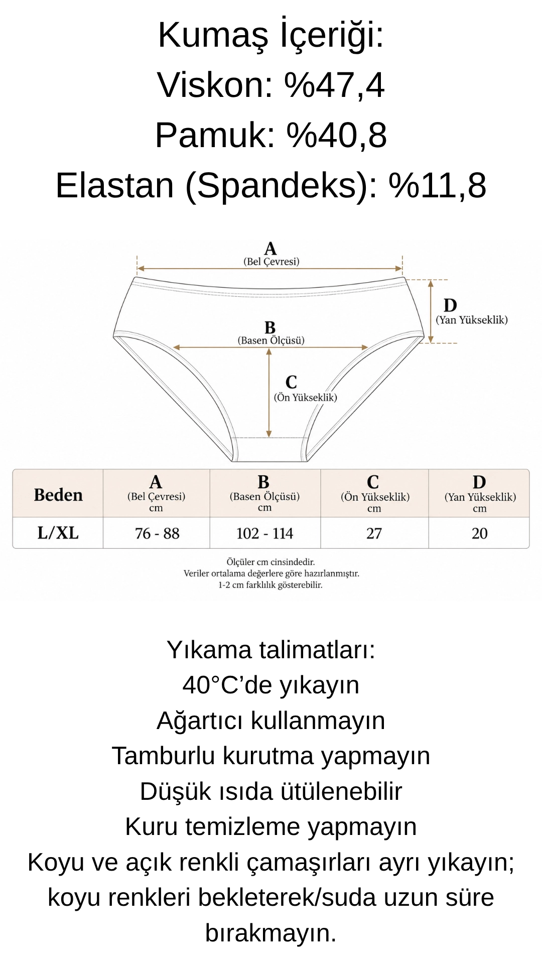 UN REAL 3’lü Kadın Düşük Bel Korseli Külot Seti