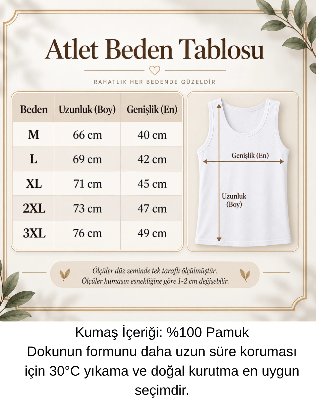 UN REAL Özten Kadın Geniş Askılı Ribana %100 Pamuk Atlet 3’lü Paket