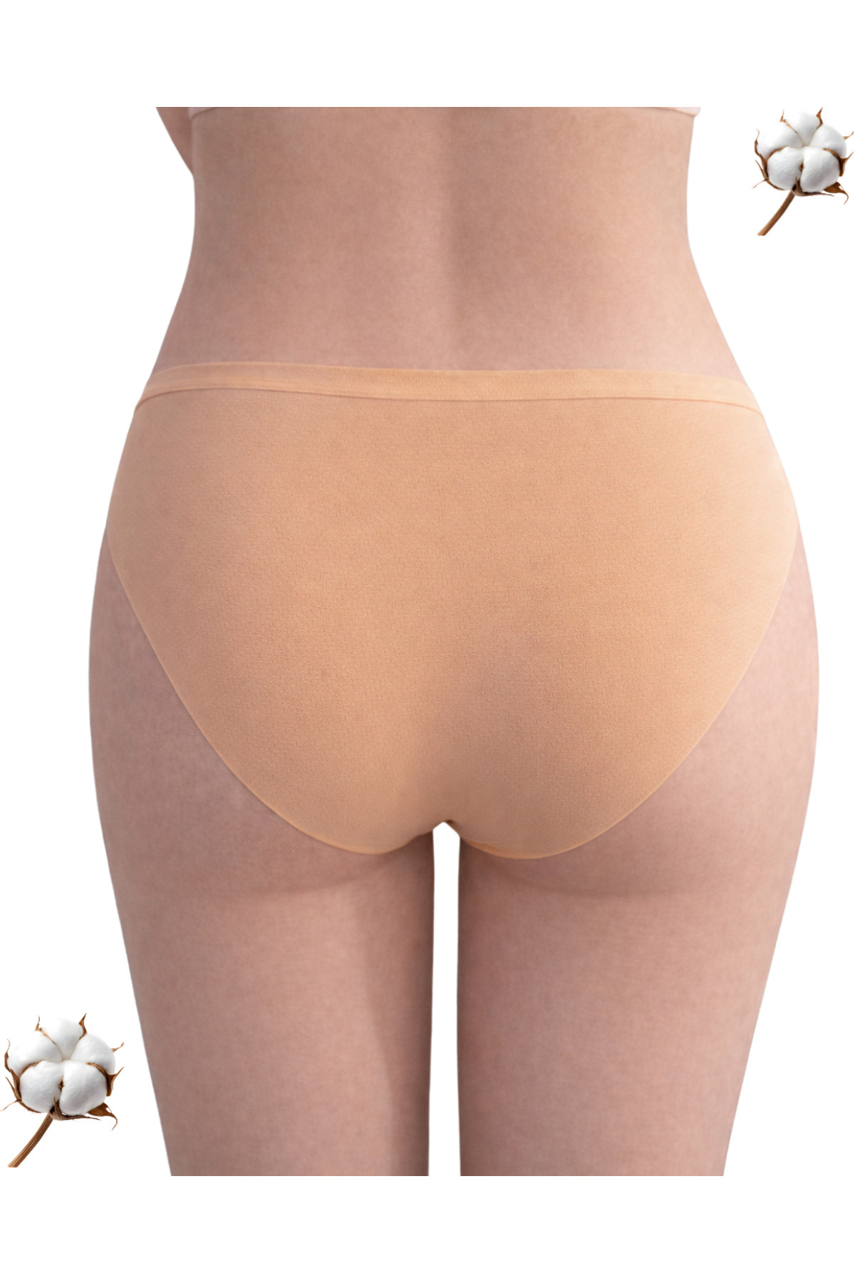 5’li Paket Kadın Slip Külot Lazer Kesim Dikiş İzi Yapmaz Esnek Pamuk Modal M/L/XL