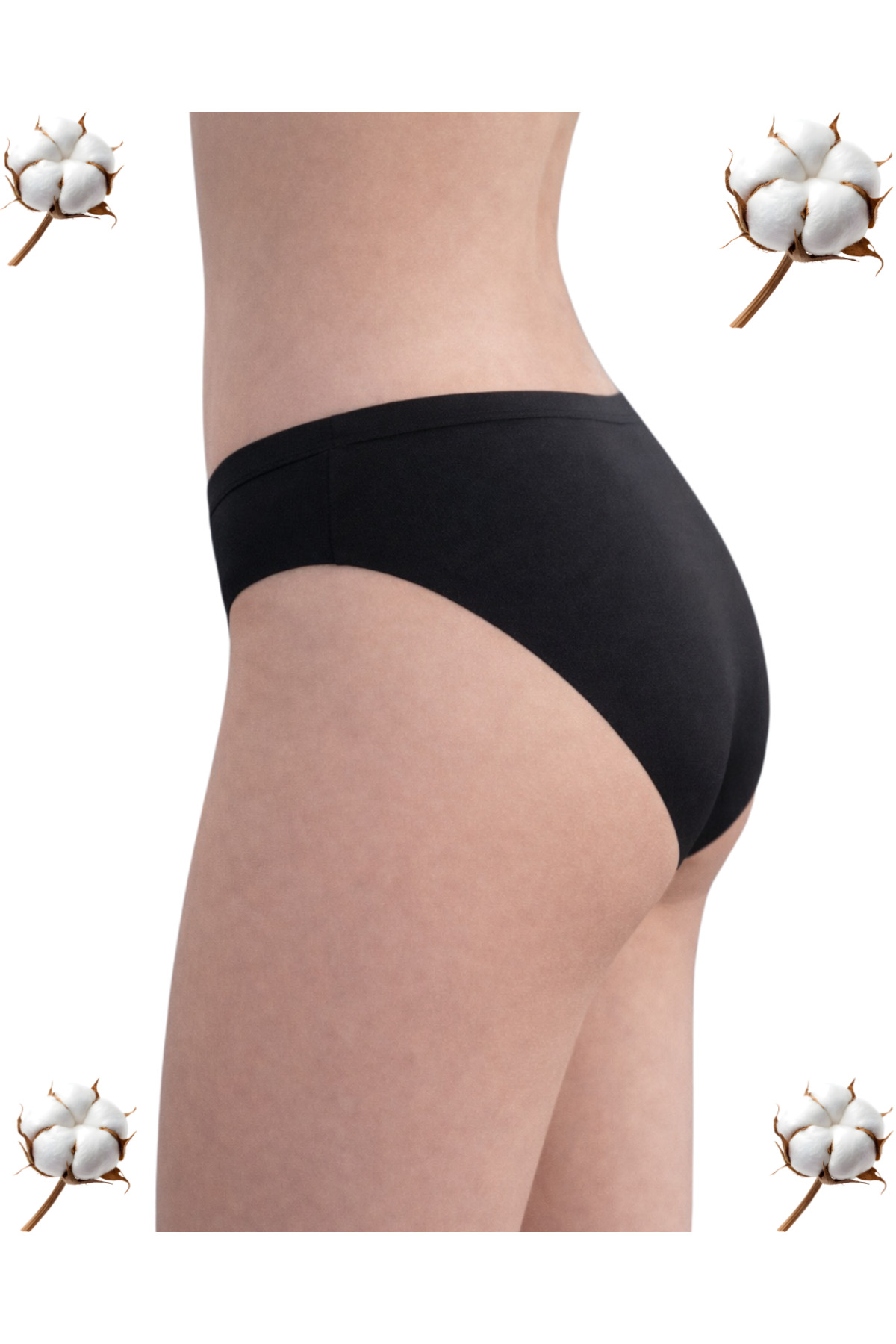 5’li Paket Kadın Slip Külot Lazer Kesim Dikiş İzi Yapmaz Esnek Pamuk Modal M/L/XL