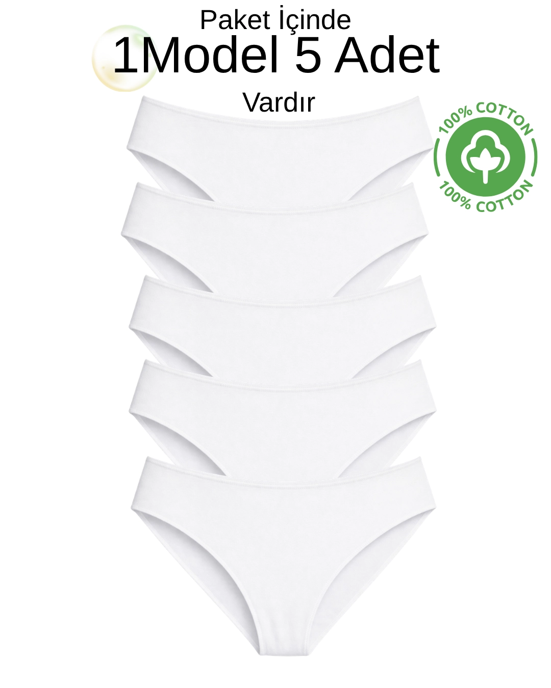 6’lı Kadın Bikini Külot Seti – İz Yapmayan Modal & Pamuk 