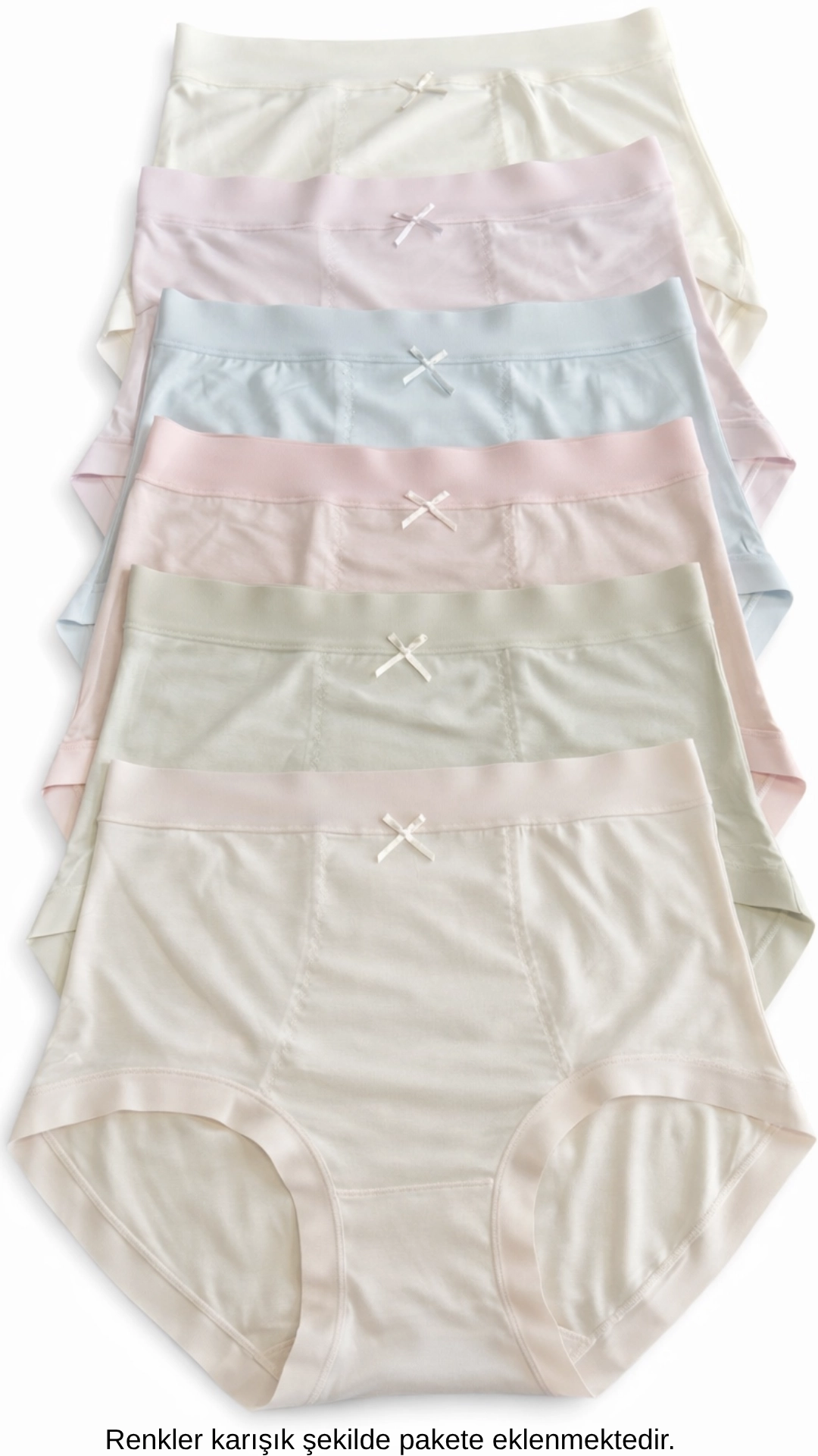 Real Underwear 1821 Kadın Yüksek Bel Pamuklu Külot