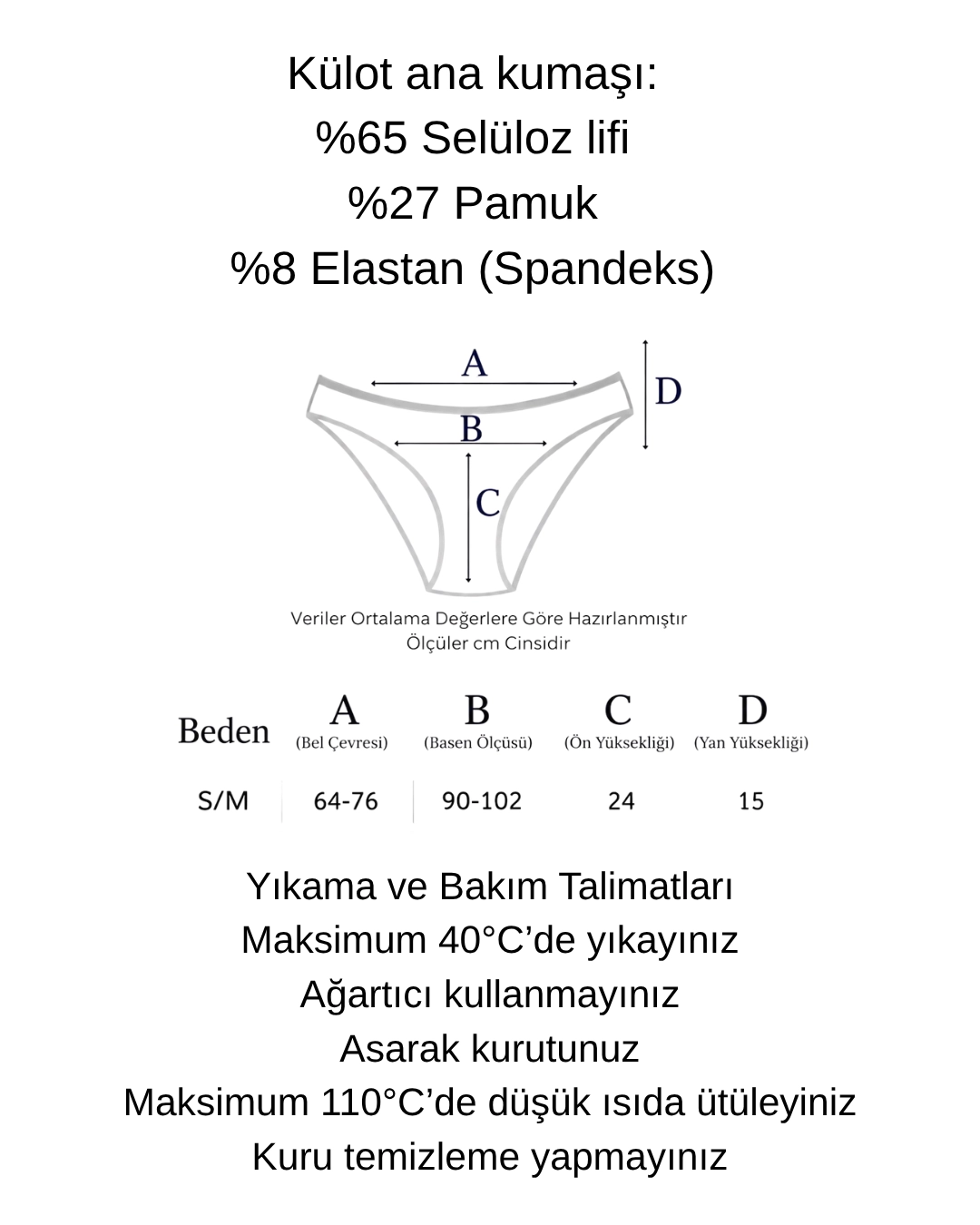 Un Real Kadın Yüksek Bel Dantel Detaylı Pamuklu Külot Seti