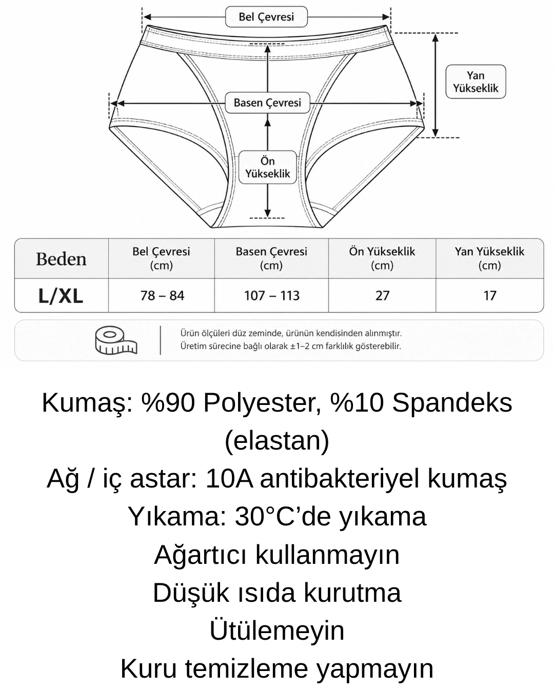 UN REAL 5’li Kadın Yüksek Bel Leopar Desenli Geniş Bel Bantlı Külot Seti