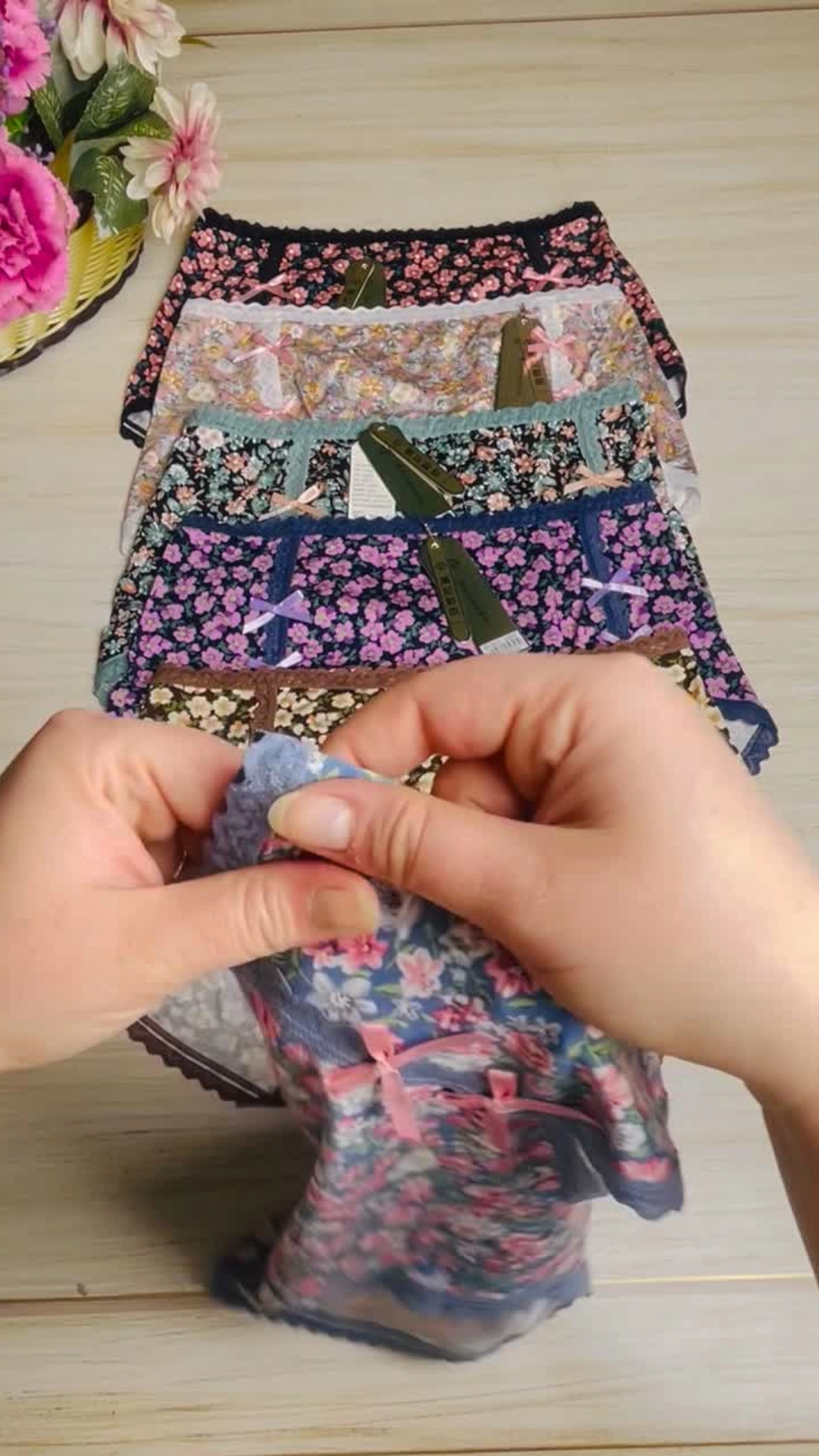 Un Real Underwear 9313 Kadın Desenli Külot 1 Pakette 5 Adet