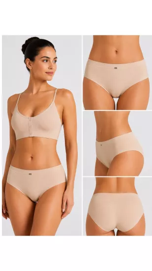 UN REAL 5’li Kadın Lazer Kesim Dikişsiz Bikini Külot - İz Yapmaz Esnek Günlük Külot Seti