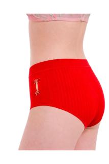 Yüksek Bel Fitilli Ribanalı Kadın Külot – Yan Fiyonklu, 5’li Set, L–XL