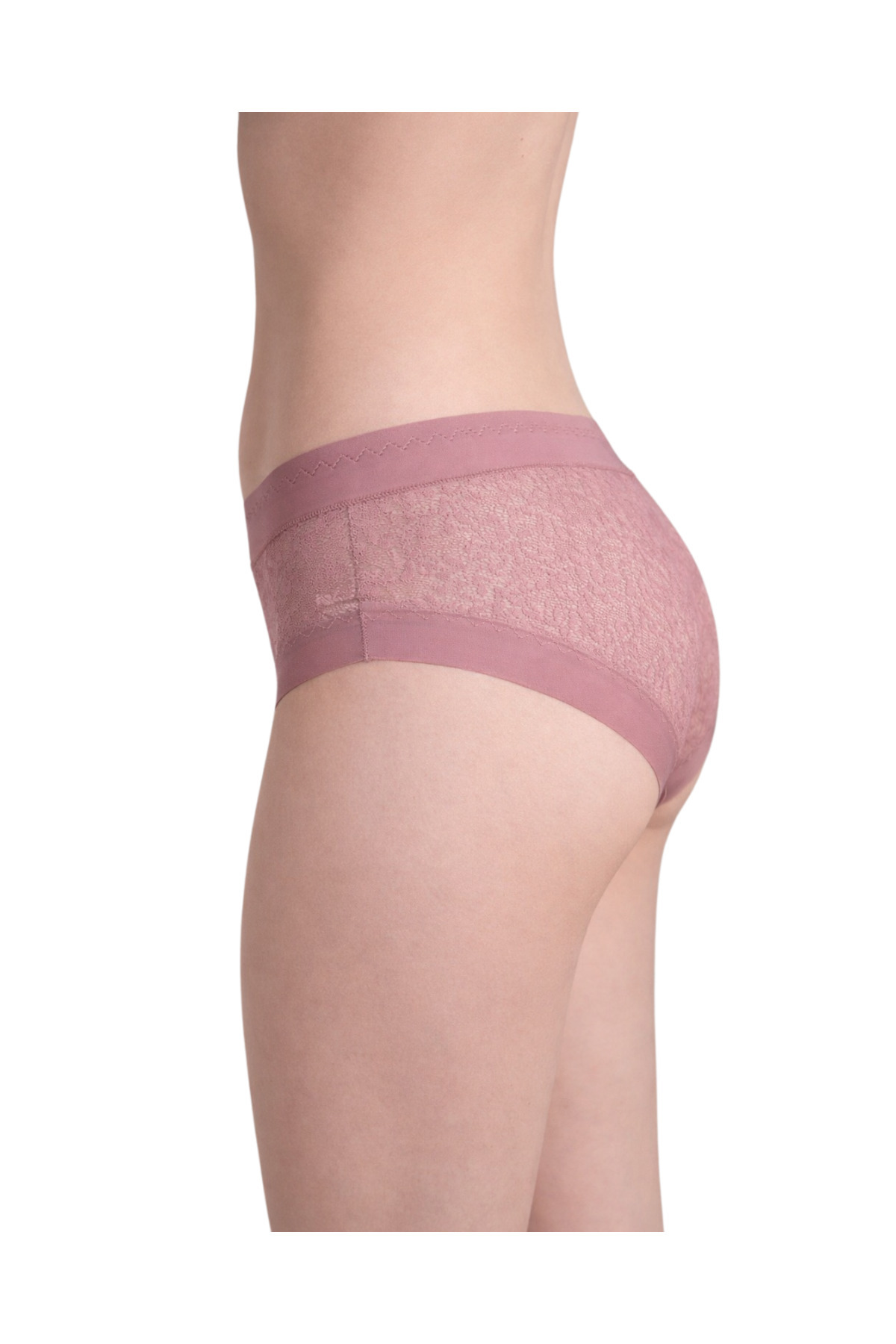 Kadın Lazer Kesim Dantelli Külot 5’li Set – İz Yapmayan, S/M