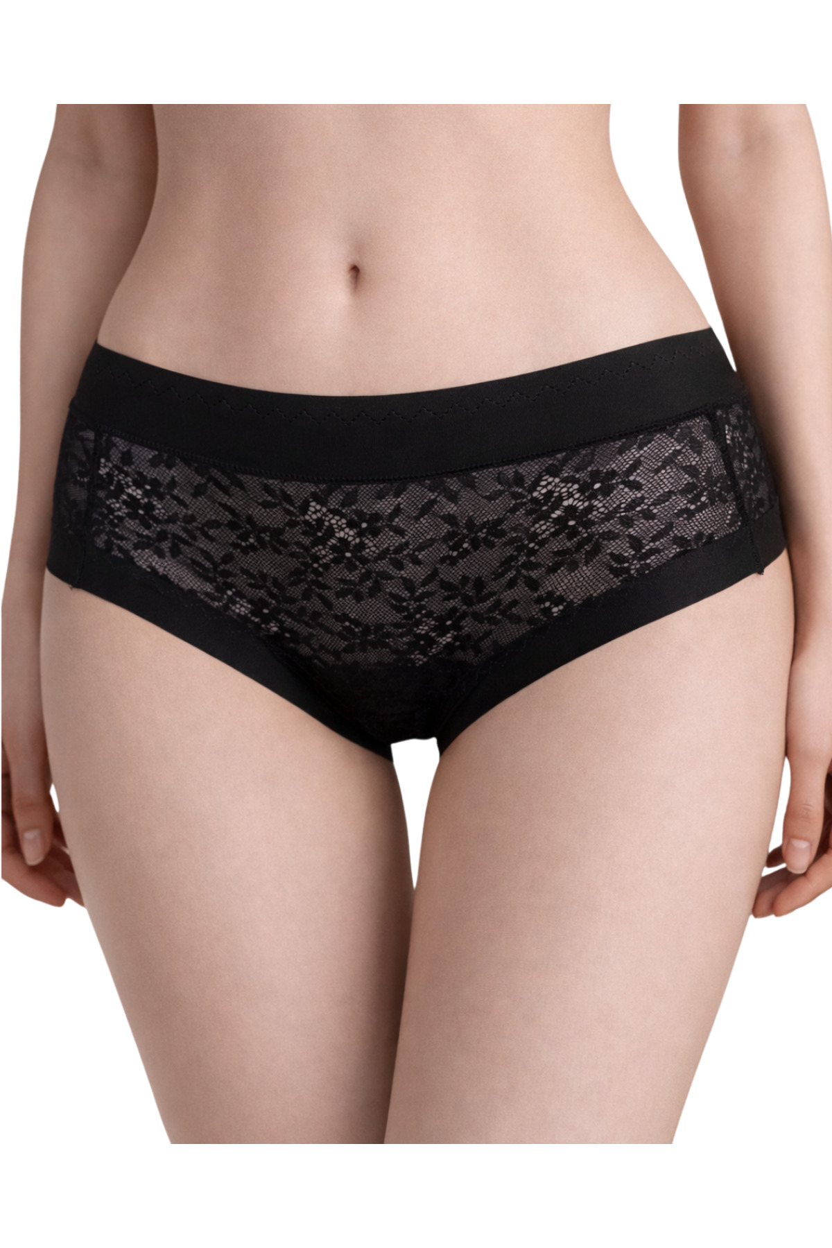Kadın Lazer Kesim Dantelli Külot 5’li Set – İz Yapmayan, S/M