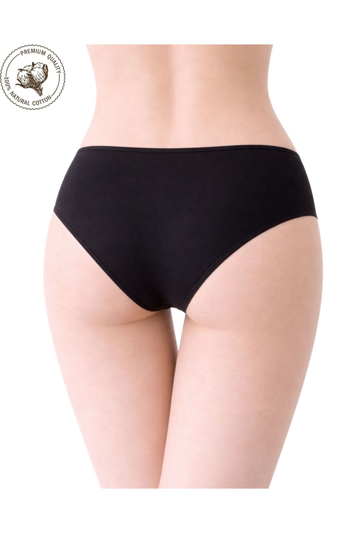 5’li Kadın Bikini Külot Seti – İz Yapmayan Modal & Pamuk, Siyah / Beyaz / Ten Renk Seçenekli